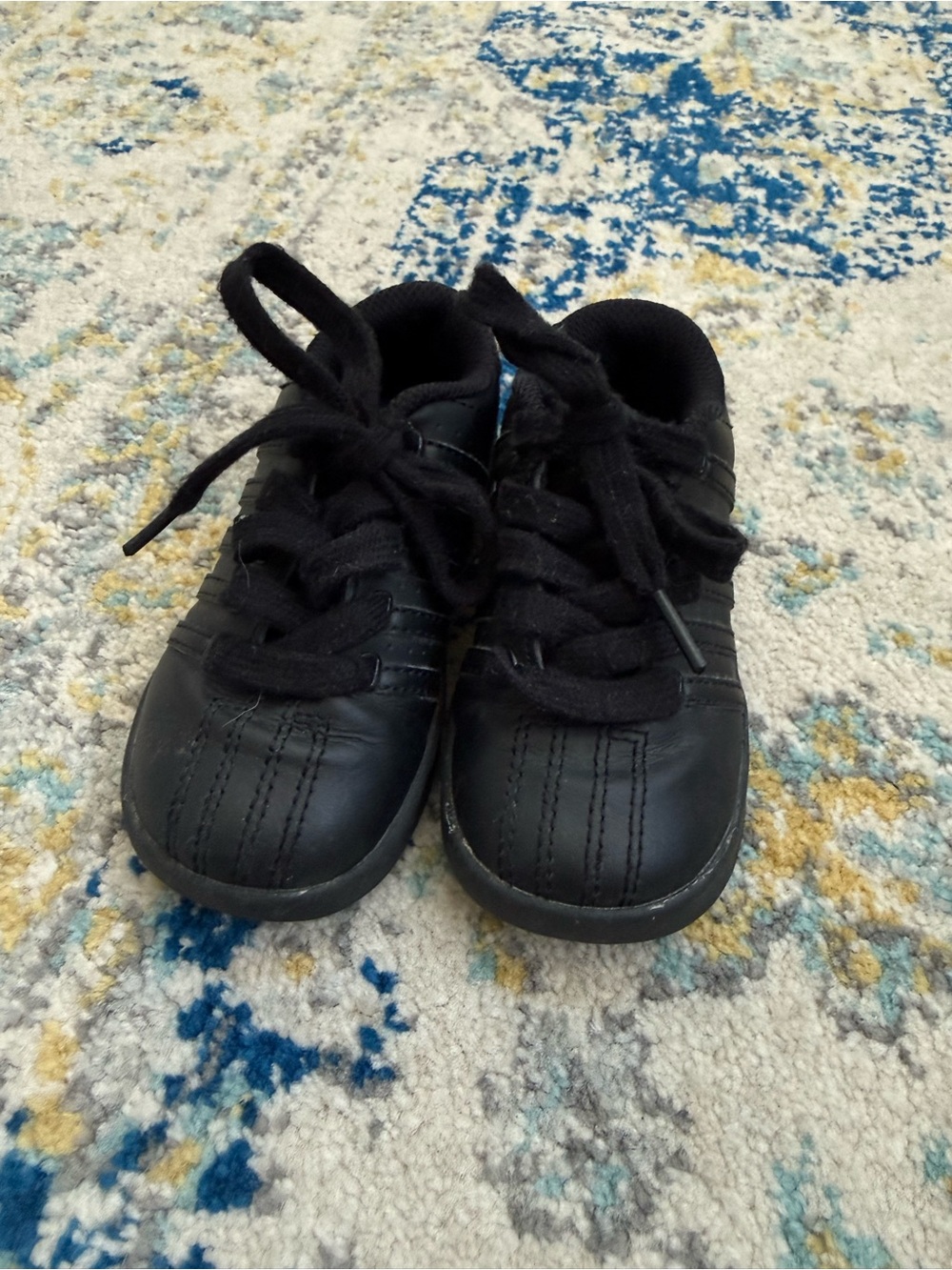 K-Swiss Kids Black Lace-Up Sneakers